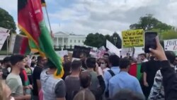 Jonli efir: Oq uy oldida afg’onlar namoyishi (2-qism)