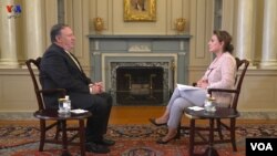 Davlat kotibi Mayk Pompeo "Amerika Ovozi" Fors xizmati bilan suhbatda