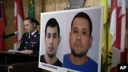 Cảnh sát Canada đang truy lùng Damien Sanderson, 31 tuổi và Myles Sanderson, 30 tuổi 