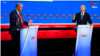 Kandidat Partai Demokrat, Presiden AS Joe Biden, dan kandidat Partai Republik, mantan Presiden AS Donald Trump, dalam debat menjelang pemilihan presiden AS, di Atlanta, Georgia, AS, 27 Juni 2024. (REUTERS/Brian Snyder)