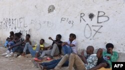 Wahamiaji wakiwa Sfax. Julai 5 2023.