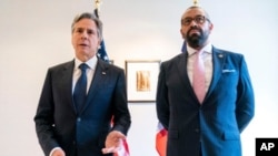 የአሜሪካው የውጭ ጉዳይ ሚኒስትር አንተኒ ብሊንከንና የእንግሊዙ የውጭ ጉዳይ ሚኒስትር ጄምስ ክሌቨርሊ