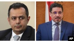 احمد عوض بن مبارک (سمت راست) و معین عبدالمالک سعید 