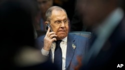 Ruski ministar spoljih poslova Sergej Lavrov prisustvuje sastanku ministara spoljnih poslova G20 u Rio de Ženeiru, Brazil, 21. februara 2024.