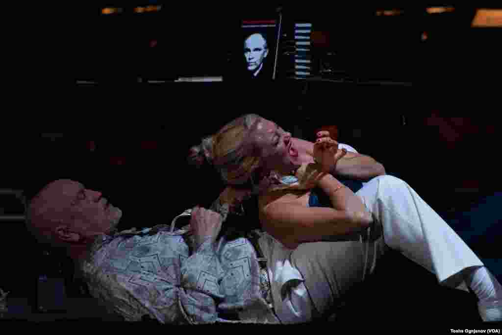 American actor John Malkovich at Ohrid summer festival playing the leading role in The Infernal Comedy: Confessions of a Serial Killer