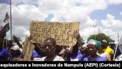 Manifestação de apoiantes da Renamo em Angoche, Nampula, Moçambique, 16 novembro 2023