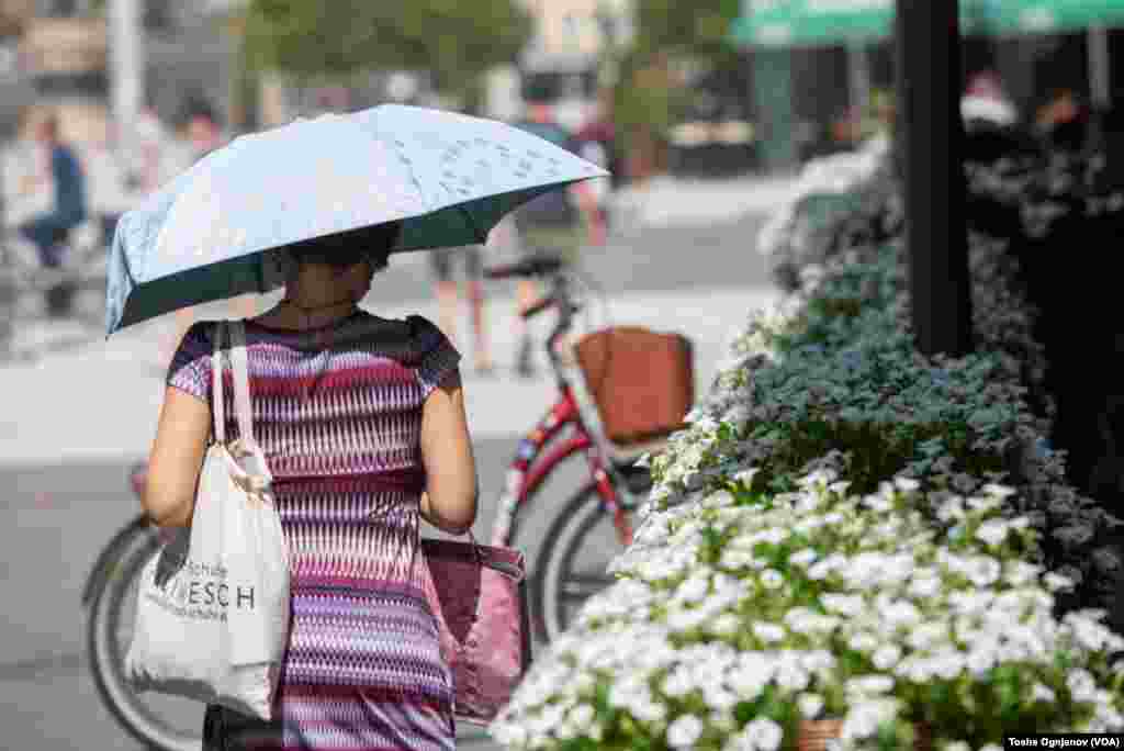 Heatwave in Skopje with temperatures at 40 degrees Celsius