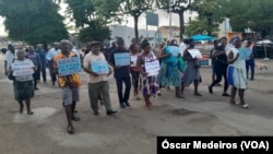 Manifestação de familiares de detidos durante acontecimentos de 25 de Novembro, São Tomé e Príncipe, 4 Abril 2023