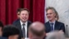 Elon Musk, CEO X, dan Alex Karp, CEO Palantir Technologies tampak hadir pada “Forum Kecerdasan Buatan/AI" di gedung Kongres AS, Rabu (13/9). 