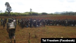 RCSS တပ်ဖွဲ့ဝင်များရဲ့ ယခင်မှတ်တမ်းရုပ်ပုံ။ (ဓာတ်ပုံ−Tai Freedom)