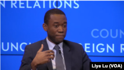 2024年2月23日，美國財政部副部長沃利·阿德耶莫(Wally Adeyemo)在外交關係協會就美國對俄羅斯施加新制裁發表演說。