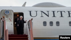 美国财长耶伦抵达北京。（2023年7月6日）