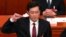 FILE - Then-newly elected Chinese Foreign Minister Qin Gang takes his oath at the Great Hall of the People in Beijing on March 12, 2023. China on July 25, 2023, removed Qin from office and replaced him with his predecessor, Wang Yi.