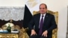 Le président égyptien al-Sissi est au Caire le 17 mars 2024 (Photo de la présidence égyptienne / AFP). 