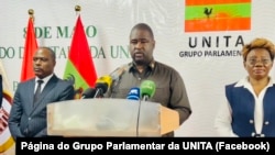 Liberty Chiyaka, presidente do grupo parlamentar da UNITA, Luanda, Angola