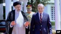 شهباز شریف، صدر اعظم پاکستان و ابراهیم رییسی، رییس جمهور ایران