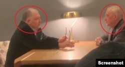 დავით ხიდაშელის და პარლამენტის ვიცე-სპიკერ გია ვოლსკის შეხვედრა კაფეში