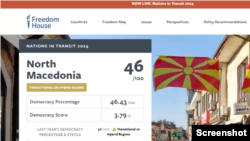 Извештај „Нации во транзиција“ на Фридом Хаус