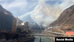 དཀར་མཛེས་ཁུལ་ཉག་ཆུ་རྫོང་དུ་ཤིང་ནགས་ལ་མེ་སྐྱོན་