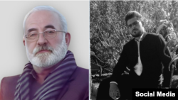 رضا لطفی معترض کشته شده (راست) و پدرش کمال لطفی