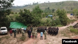 ក្រុមកម្លាំងចម្រុះបន្តឃ្លុំដីនិងបានកំណត់អត្តសញ្ញាណជនសង្ស័យក្នុងយុទ្ធនាការចុះបង្រ្កាបទប់ស្កាត់បទល្មើសធនធានធម្មជាតិ នៅក្នុងខេត្តពោធិ៍សាត់។ (Facebook/Ministry of Environment )