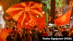 Прослава по одржаните парламентарни и претседателски избори, 8 мај 2024 година, во Скопје, С. Македонија