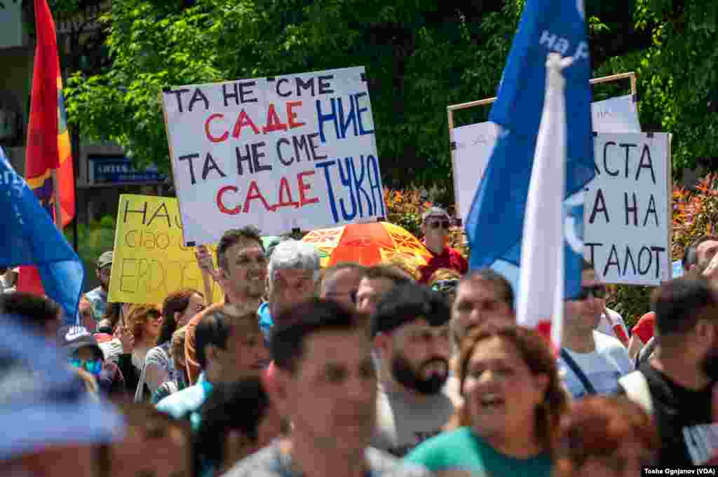 Први мај, Ден на трудот. Протест во Скопје за повисоки плати и за достоинствени работнички права