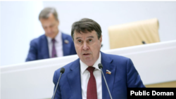 Російський сенатор Цеков на засіданні Ради Федерацій РФ