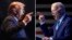 Photos taken in Columbia, S.C. shows former President Donald Trump, left, on Feb. 24, 2024, and President Joe Biden on Jan. 27, 2024. 