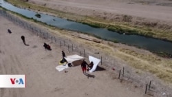 La Guardia Nacional instala una nueva cerca en la frontera sur de EEUU