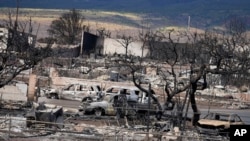 Uništene kuće u Lahaini (Foto: AP/Rick Bowmer)