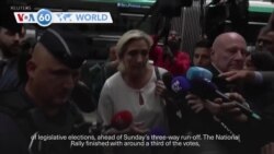 VOA60 World - Leaders of France's far-right coalition meet ahead of Sunday's run-off