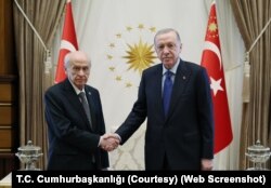 Cumhurbaşkanı Recep Tayyip Erdoğan ile MHP Genel Başkanı Devlet Bahçeli