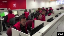 Inside a call center