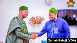 Gwamnan Jihar Filato, Caleb Muftwang da takwararsa na Jihar Nasarawa, Abdullahi Sule