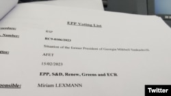 ევროპარლამენტის რეზოლუცია მიხეილ სააკაშვილის შესახებ