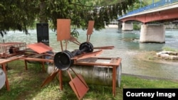 Maketa ratne hidrocentrale na Drini. (Foto: BIRN BiH)