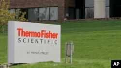 资料照：位于美国马萨诸塞州沃尔瑟姆的赛默飞世尔科技公司 （Thermo Fisher）外景。 