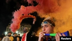 Banorët protestojnë kundër propozimit të ashtuquajtur “ligji për agjentët e huaj”, Tbilisi, Gjerogji, 29 prill, 2024.