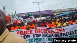 Wat zanga-zangar kungiyoyin kwadago a Najeriya (Hoto: Facebook/NLC)