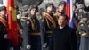 China's President Xi Jinping walks past honour guards during a welcoming ceremony at Moscow's Vnukovo airport on March 20, 2023.