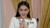 Thailand's new Prime Minister Paetongtarn Shinawatra talks to media members after receiving a royal letter of endorsement for the post at the Pheu Thai party headquarters in Bangkok, Aug. 18, 2024.