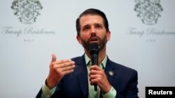 Donald Tramp mlađi, izvršni potpredsednik Trampove organizacije, na konferenciji u Indoneziji 2019. godine ( REUTERS/Willy Kurniawan)