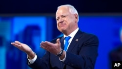 Մինեսոտայի նահանգապետ Թիմ Ուոլցը դեմոկրատների համագումարին ընդունեց ընթացող ընտրապայքարում ստանձնել ԱՄՆ փոխնախագահի թեկնածուի կարգավիճակը