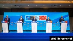 Тоа што НАТО гледа безбедносен ризик во Босна и Херецговина, поради одредени сецисионистички повици, и на Косово, поради тензиите на северот, според Генералниот секретар, не значи и непосредна воена закана за регионот, пред се од Русија.