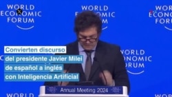 El presidente de Argentina no ofreció un discurso en inglés en Davos, fue creado con Inteligencia Artificial