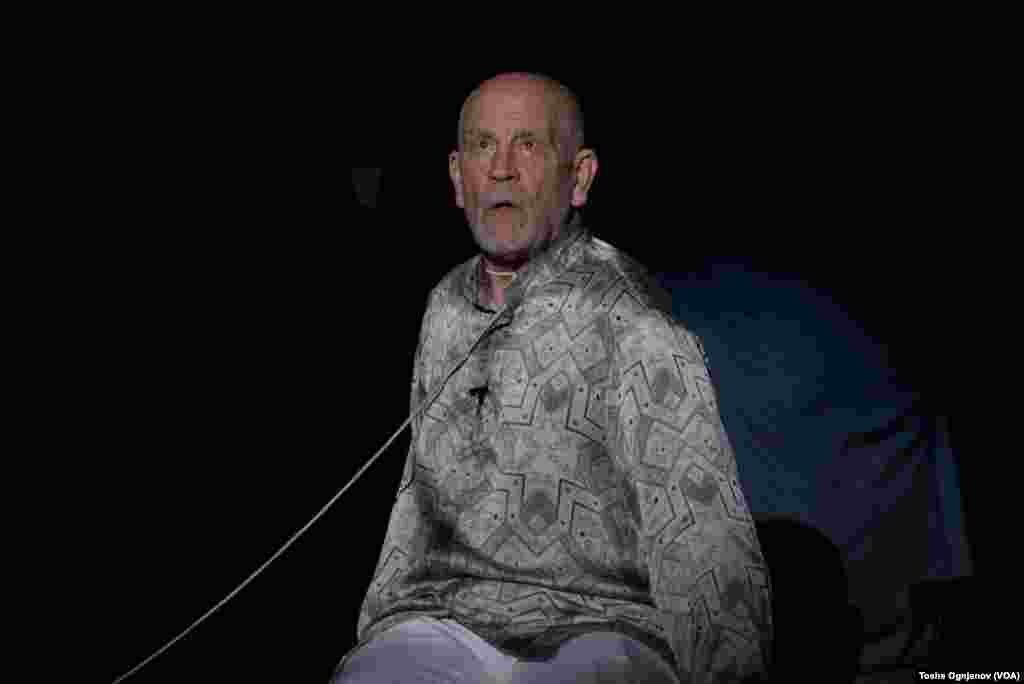 American actor John Malkovich at Ohrid summer festival playing the leading role in The Infernal Comedy: Confessions of a Serial Killer