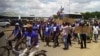 Manifestação de apoiantes da Renamo em Angoche, Nampula, Moçambique, 16 novembro 2023