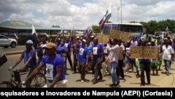 Manifestação de apoiantes da Renamo em Angoche, Nampula, Moçambique, 16 novembro 2023
