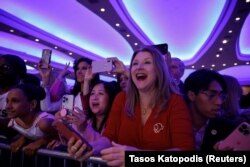 Trumpove pristalice.